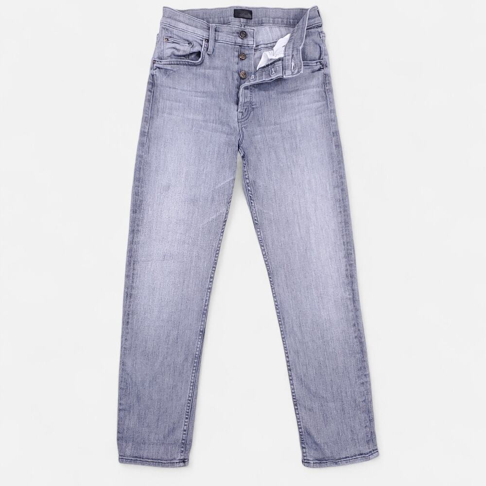 Mother Gray Fitted Jeans